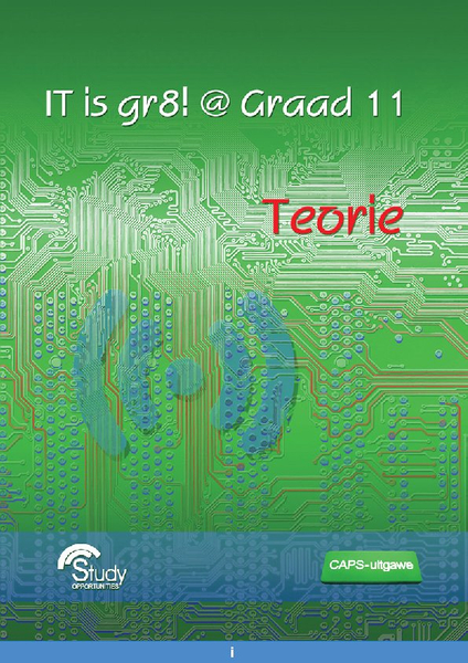 IT is gr8! @ Graad 11 - Teorie